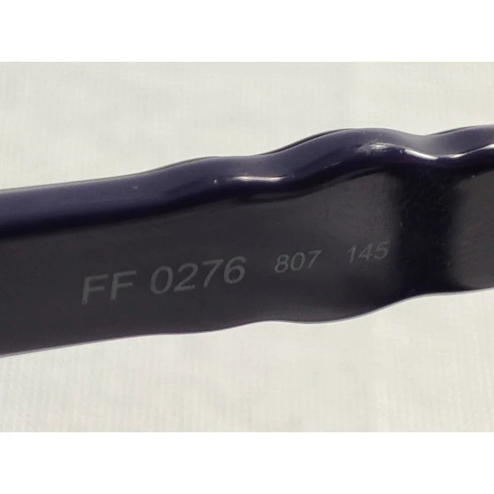 Fendi FF 0276 807 Black Studded Wave Eyeglass Frames with Case & Cloth 51-17-145